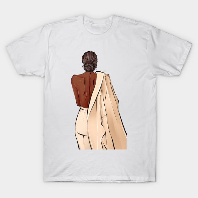 African American model T-Shirt by ArctiumStudio